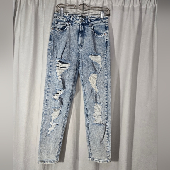 Wild Fable highest rise mom jeans distressed Ombre Jeans Sz 6 - Picture 1 of 12